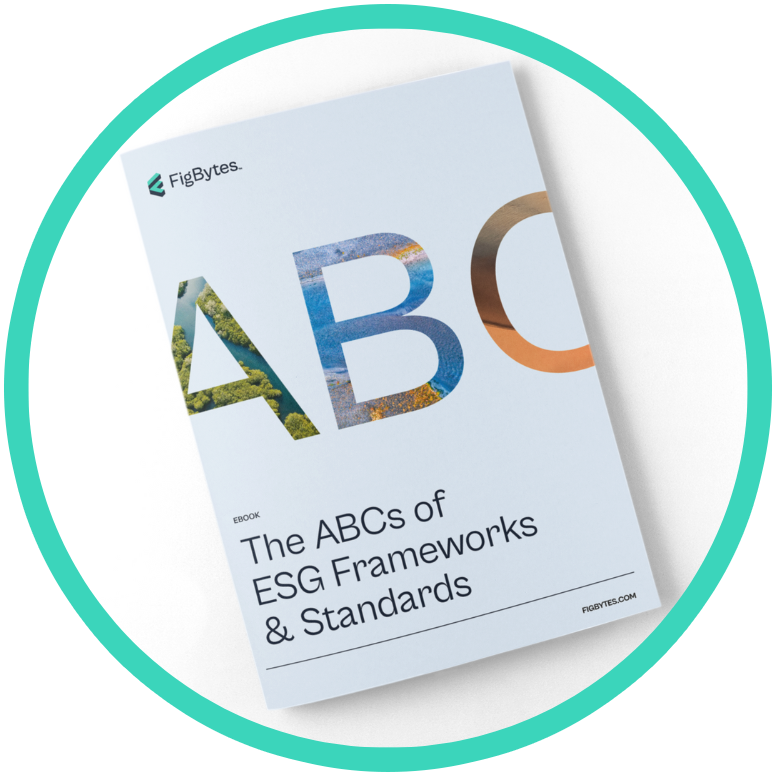 abcs of ESG frameworks and standards ebook cover in a circle